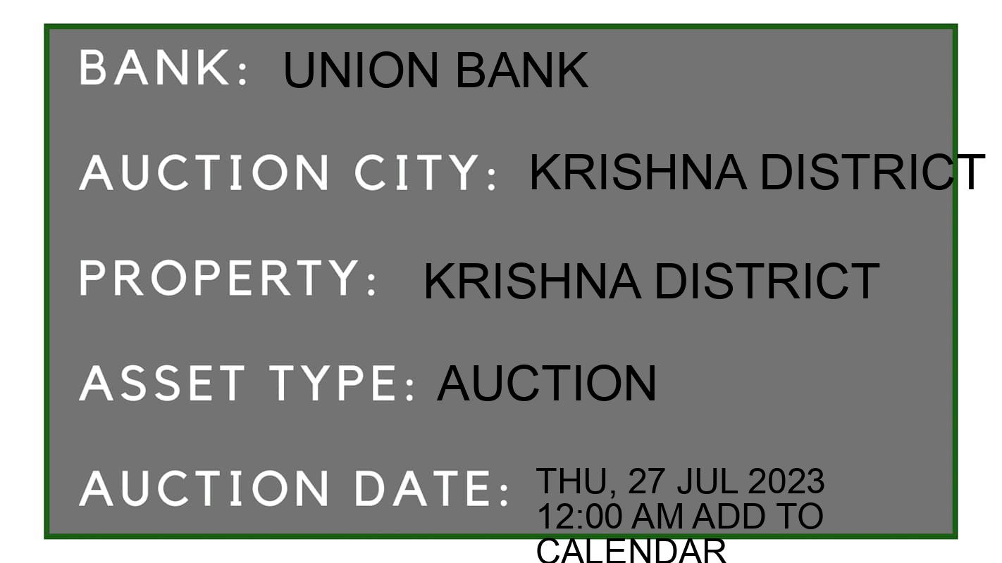 Auction Bank India - ID No: 165164 - union bank Auction of union bank