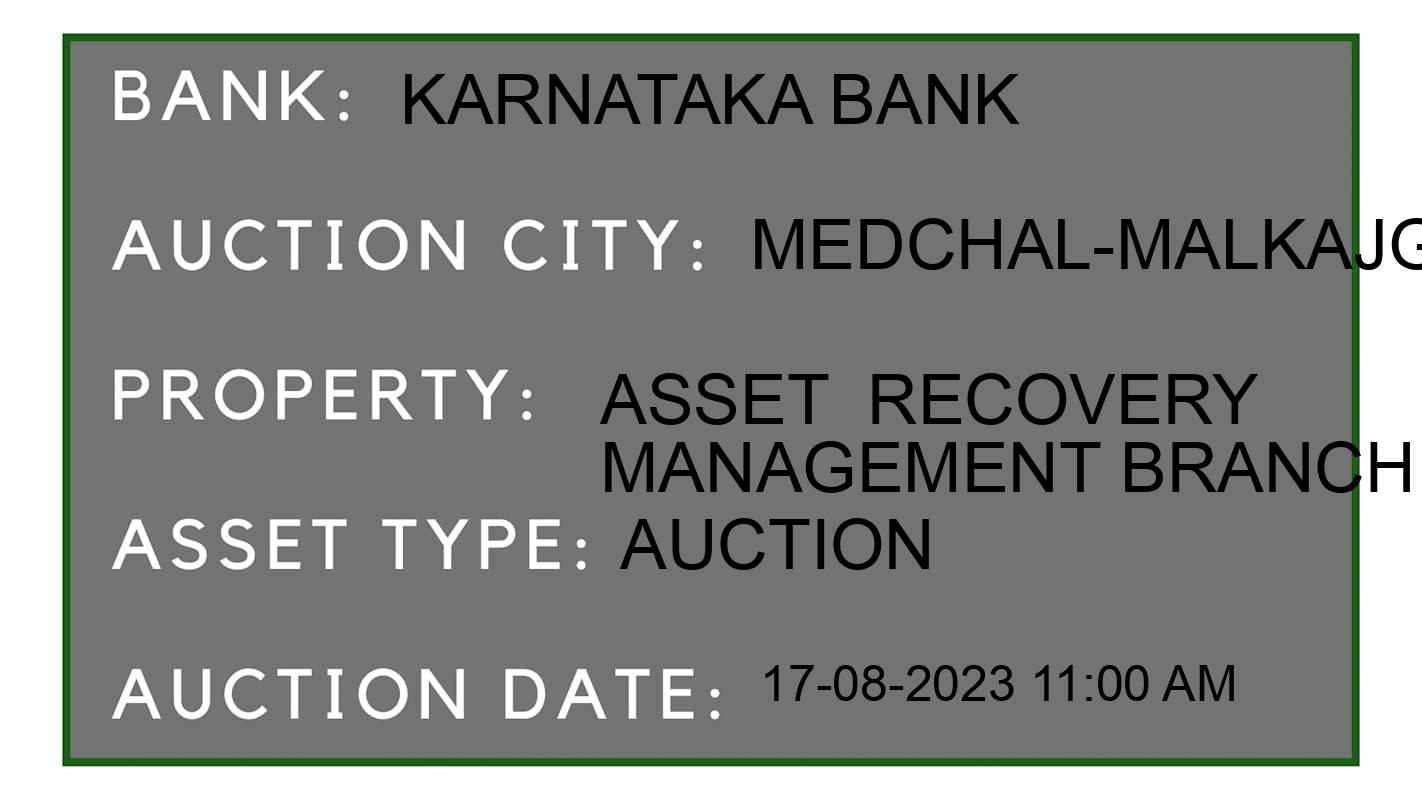 Auction Bank India - ID No: 165308 - Karnataka Bank Auction of Karnataka Bank Auctions for Residential House in Keesara, Medchal-Malkajgiri