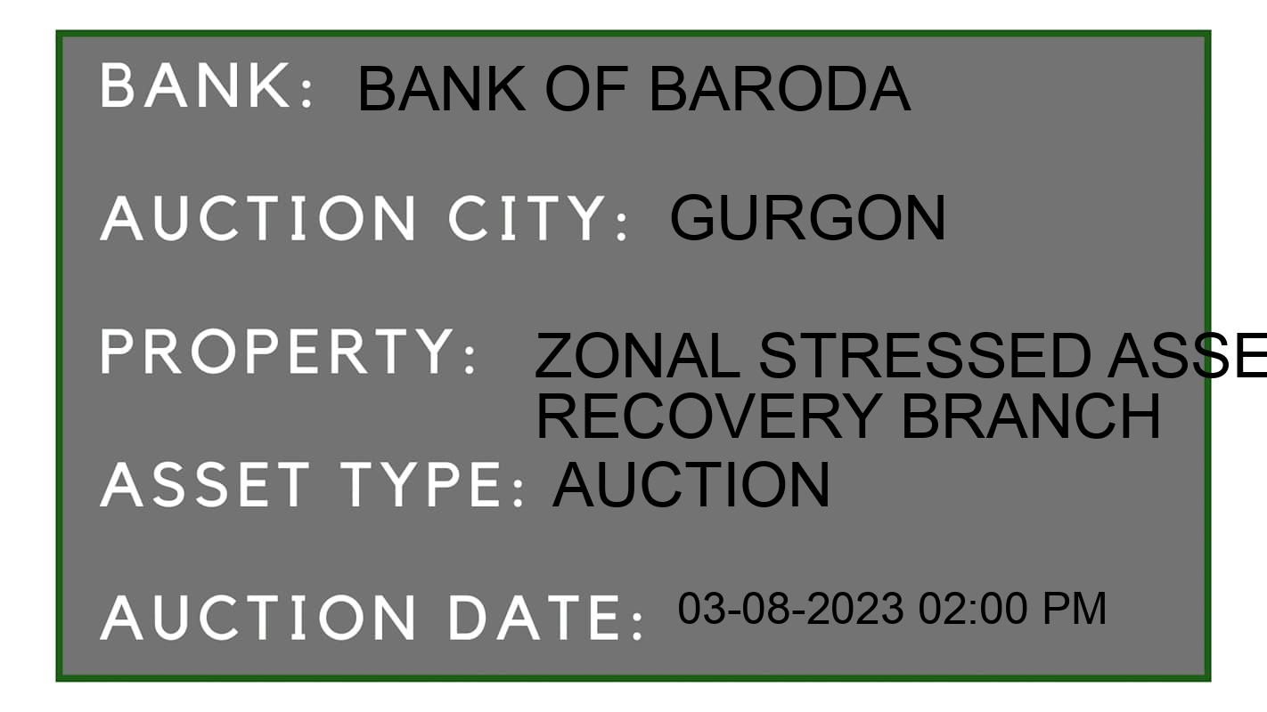 Auction Bank India - ID No: 165349 - Bank of Baroda Auction of Bank of Baroda Auctions for Commercial Property in gurgon, gurgon