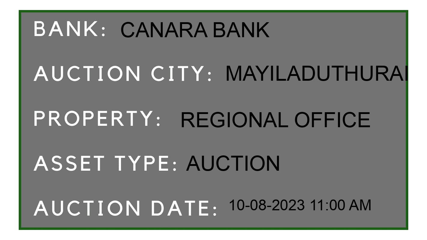 Auction Bank India - ID No: 165631 - Canara Bank Auction of Canara Bank Auctions for Land And Building in Nannilam, Mayiladuthurai