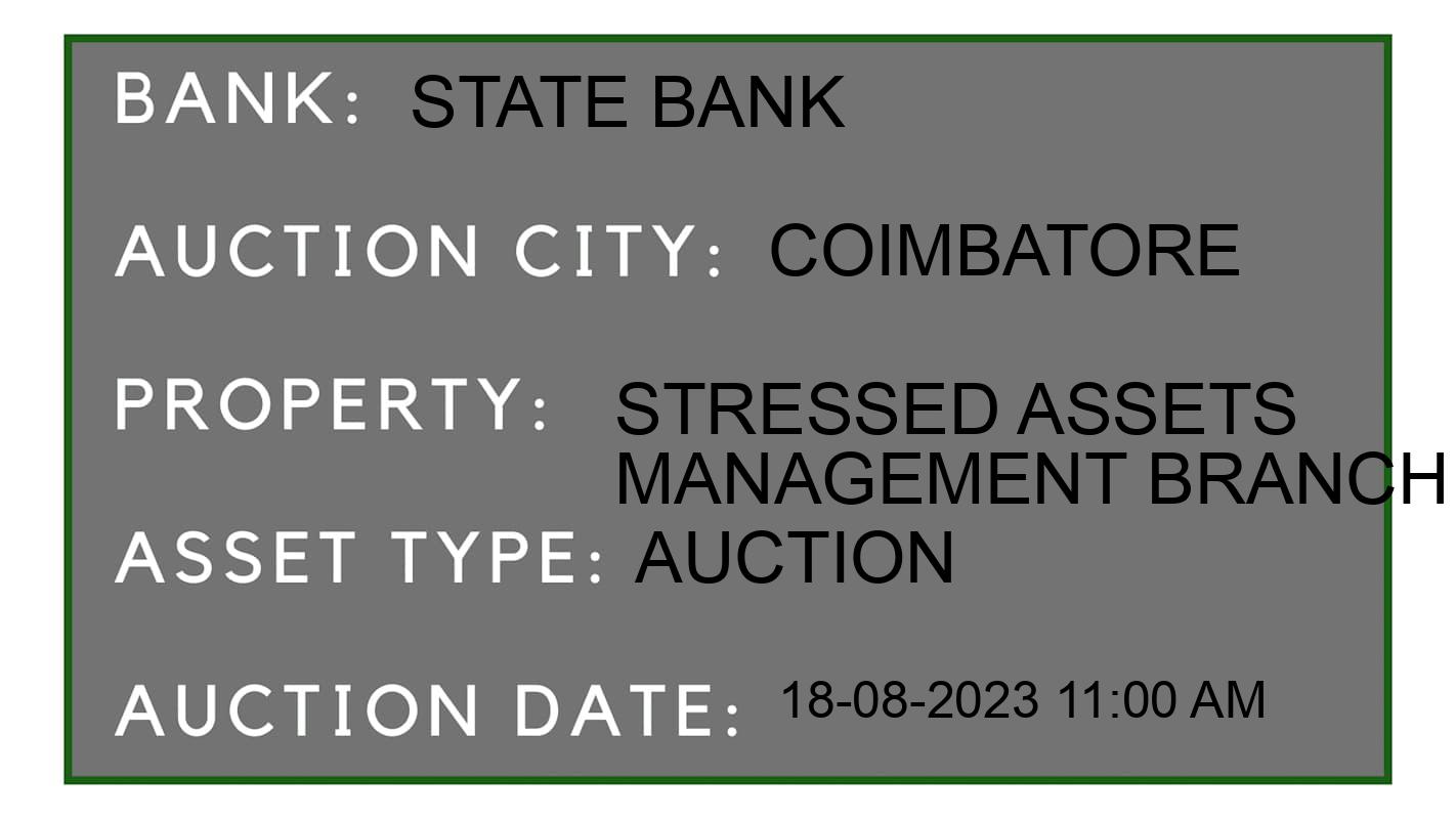 Auction Bank India - ID No: 166575 - State Bank Auction of 