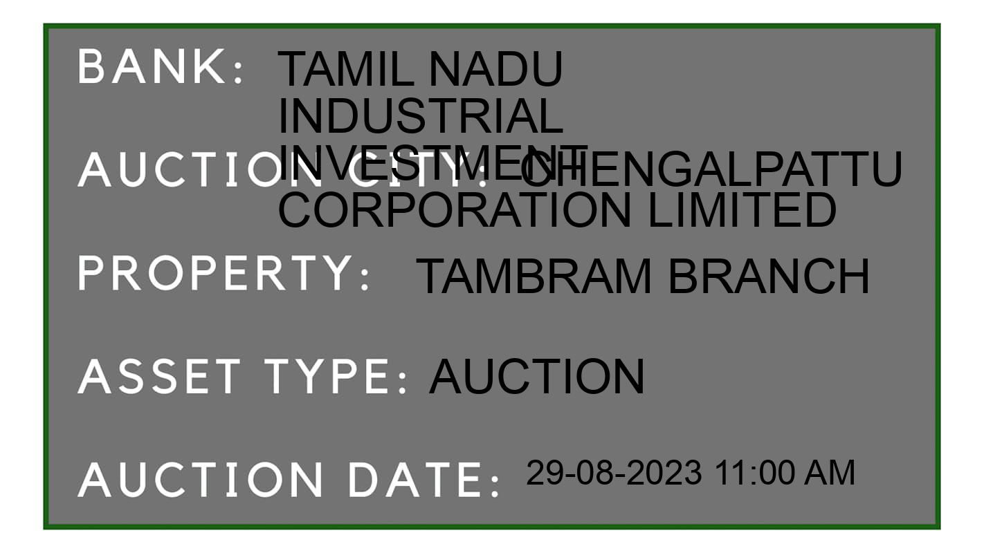 Auction Bank India - ID No: 166618 - Tamil Nadu Industrial Investment Corporation Limited Auction of 