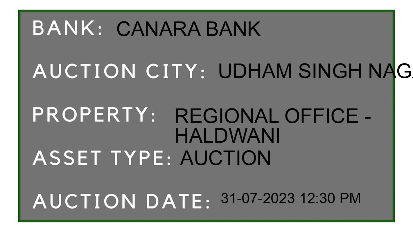 Auction Bank India - ID No: 166742 - Canara Bank Auction of 