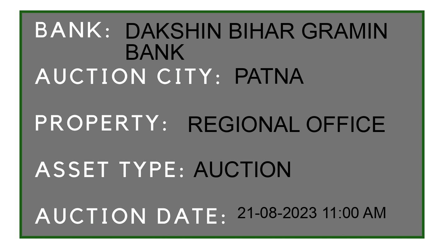 Auction Bank India - ID No: 166937 - Dakshin Bihar Gramin Bank Auction of 