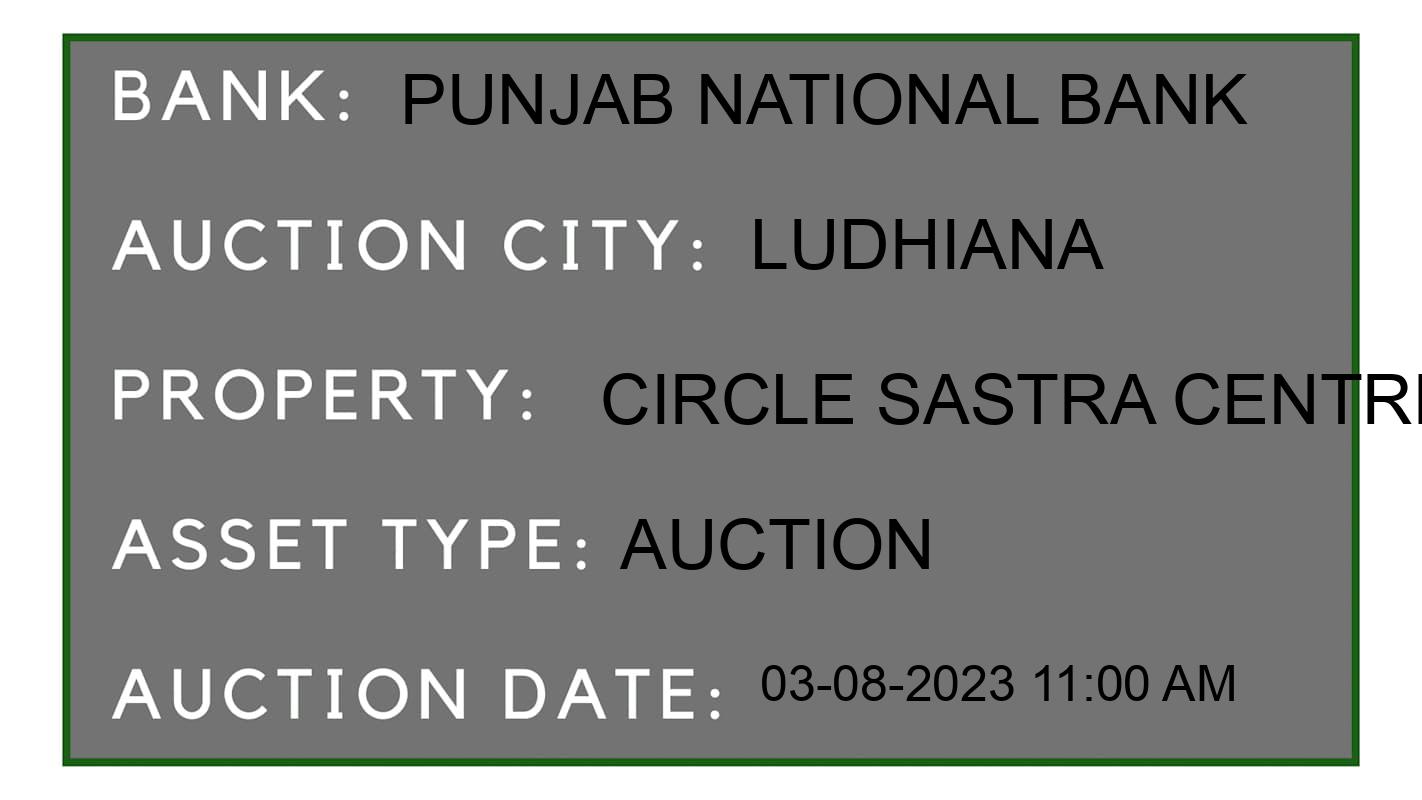 Auction Bank India - ID No: 167608 - Punjab National Bank Auction of 