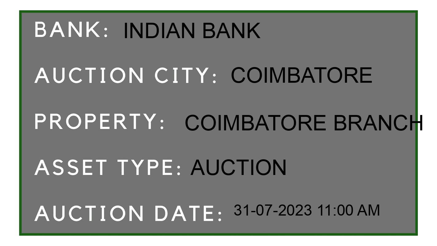 Auction Bank India - ID No: 167818 - Indian Bank Auction of 