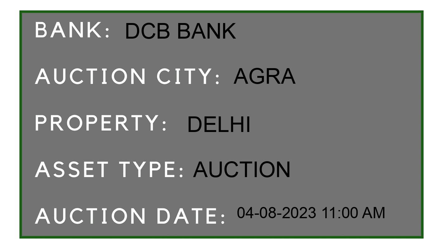 Auction Bank India - ID No: 168077 - DCB Bank Auction of 