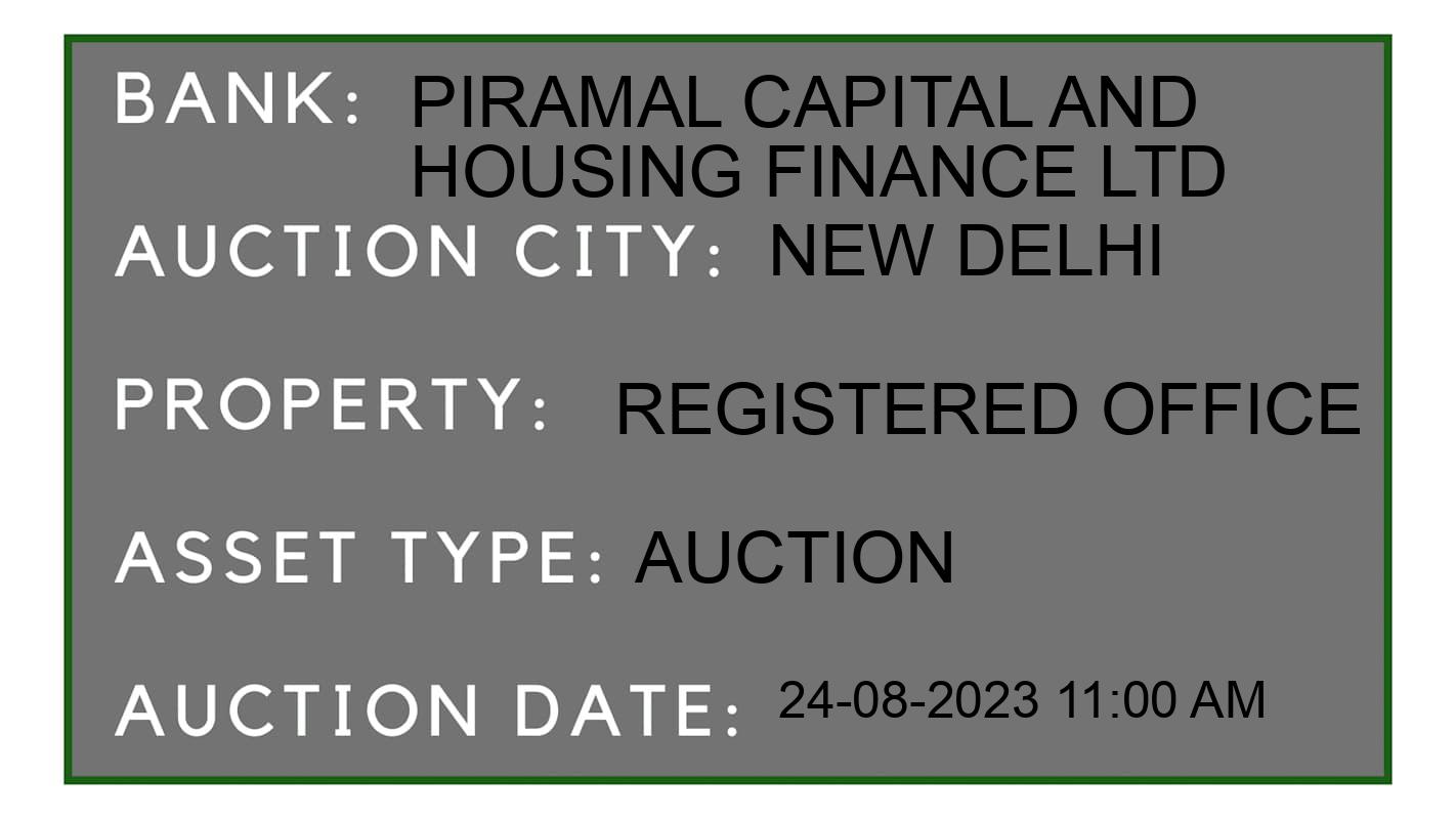 Auction Bank India - ID No: 168181 - PIRAMAL CAPITAL AND HOUSING FINANCE LTD Auction of 