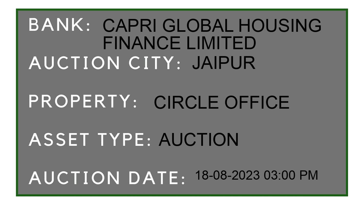 Auction Bank India - ID No: 168375 - Capri Global Housing Finance Limited Auction of 