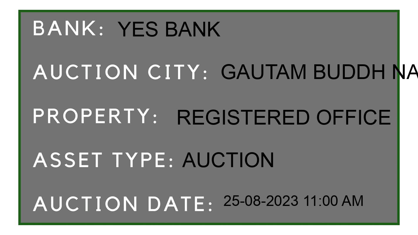 Auction Bank India - ID No: 168595 - Yes Bank Auction of 