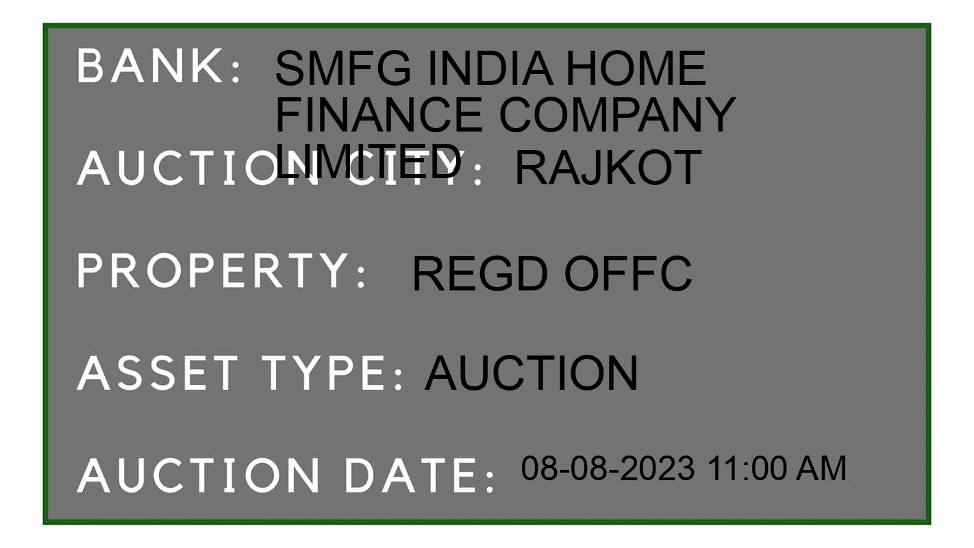 Auction Bank India - ID No: 168596 - SMFG India Home Finance Company Limited Auction of 