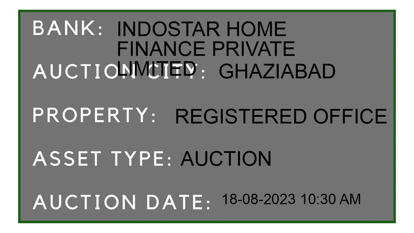Auction Bank India - ID No: 168606 - Indostar Home Finance Private limited Auction of 