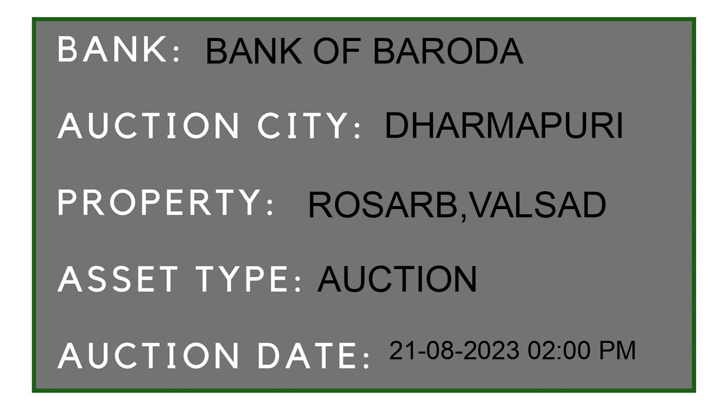 Auction Bank India - ID No: 168655 - Bank of Baroda Auction of 