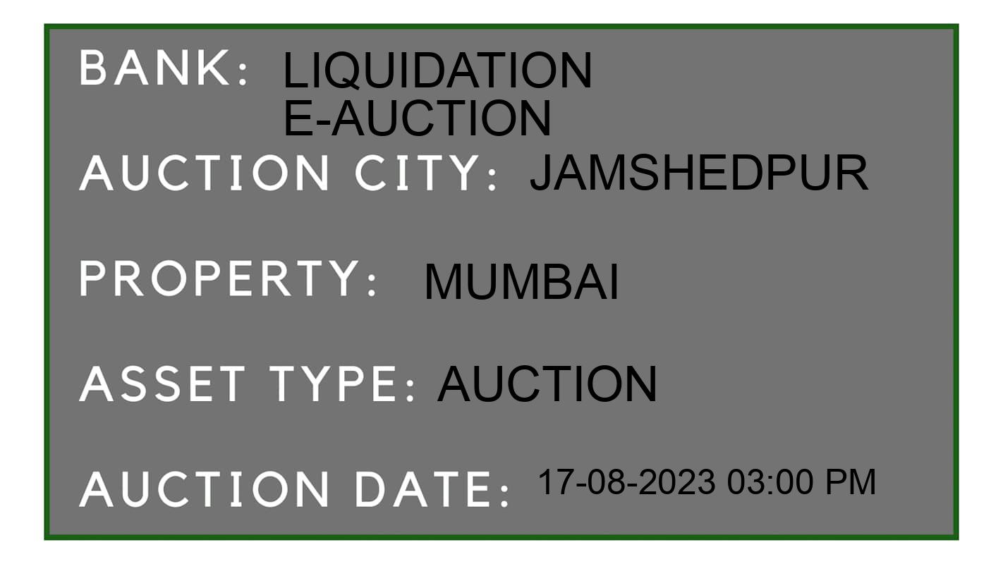 Auction Bank India - ID No: 168936 - Liquidation E-Auction Auction of 