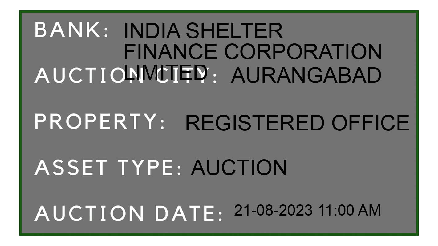 Auction Bank India - ID No: 170452 - India Shelter Finance Corporation Limited Auction of 