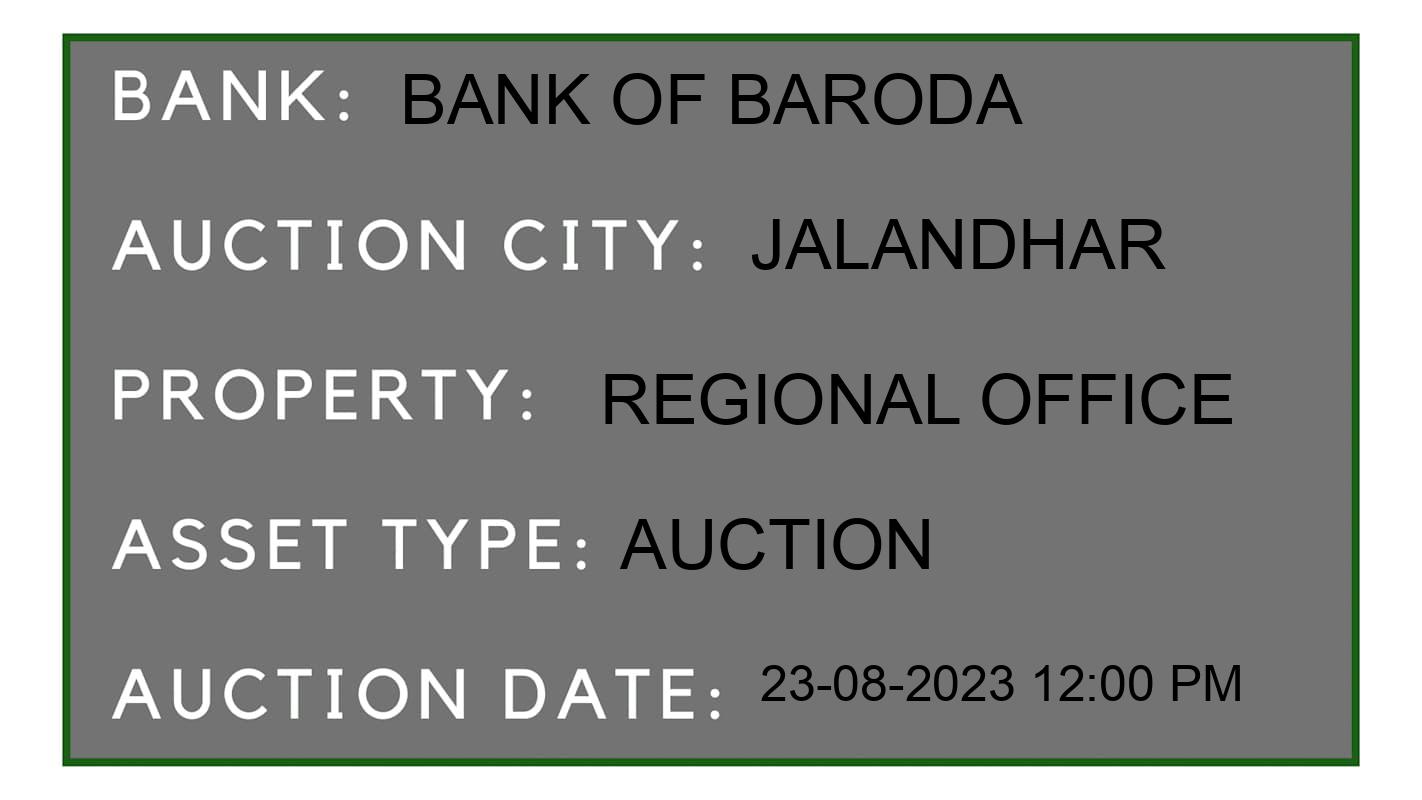 Auction Bank India - ID No: 170643 - Bank of Baroda Auction of 