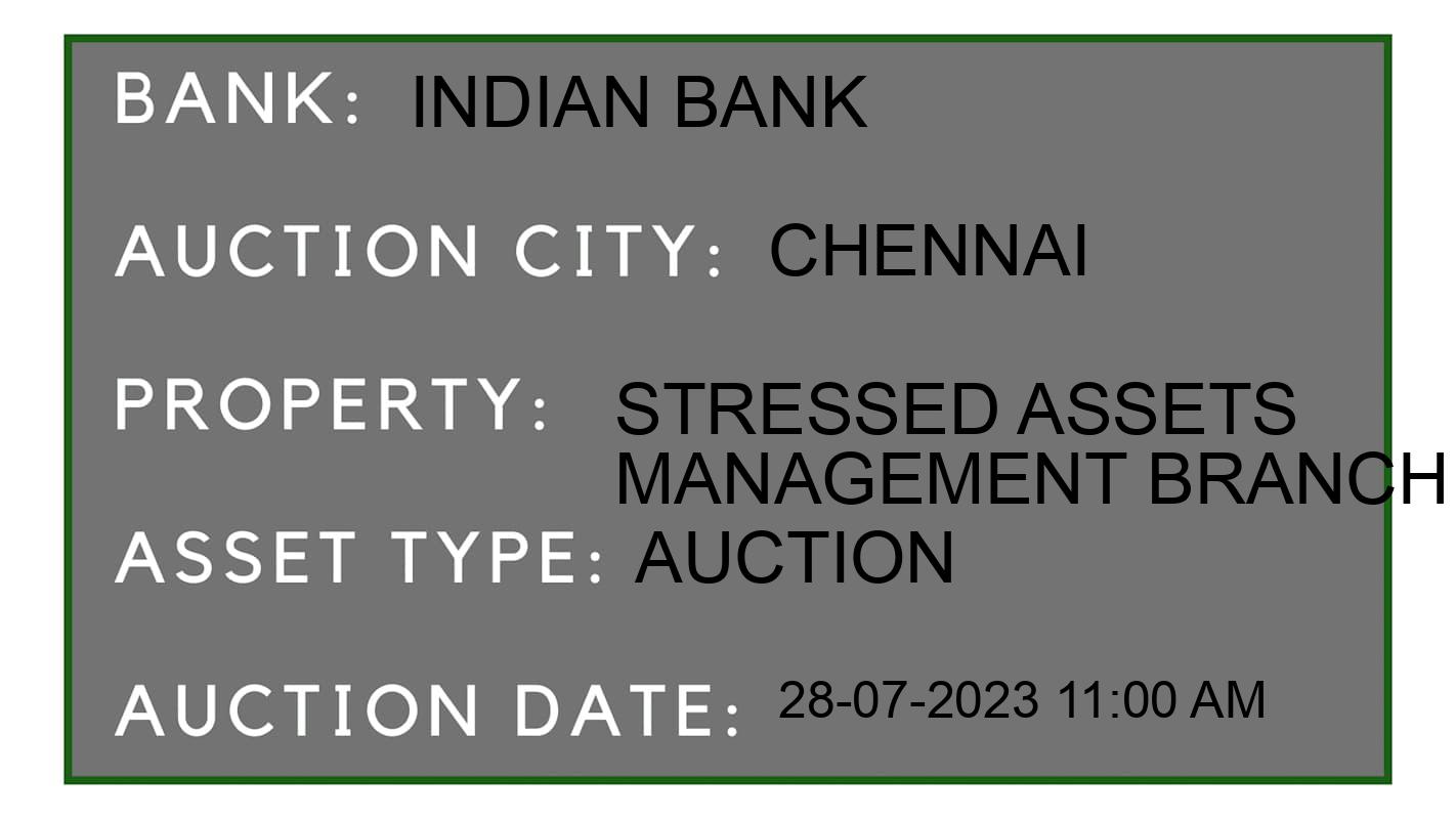 Auction Bank India - ID No: 170861 - Indian Bank Auction of 