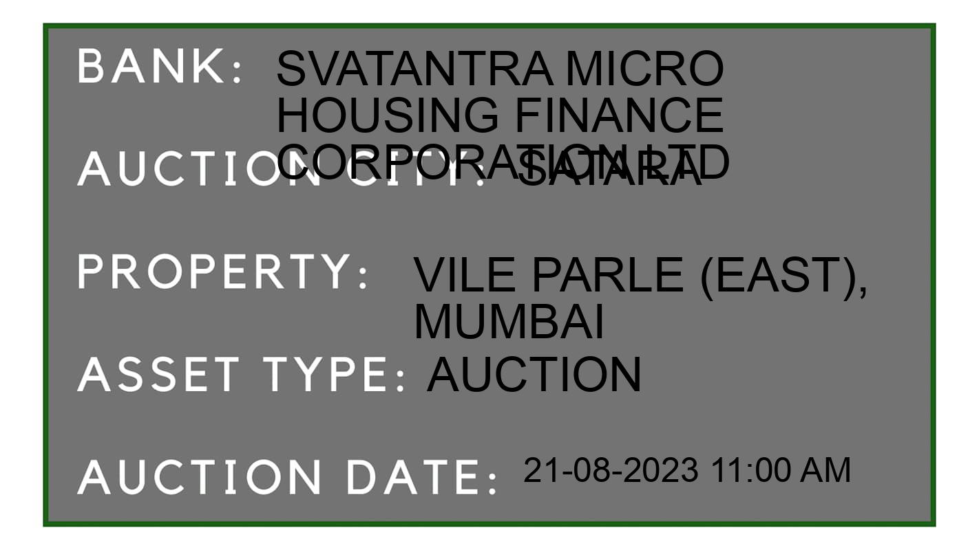 Auction Bank India - ID No: 171473 - Svatantra Micro Housing Finance Corporation Ltd Auction of 