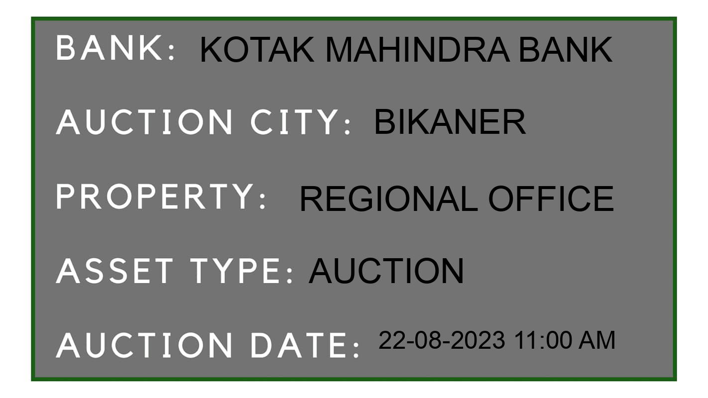 Auction Bank India - ID No: 172216 - Kotak Mahindra Bank Auction of 