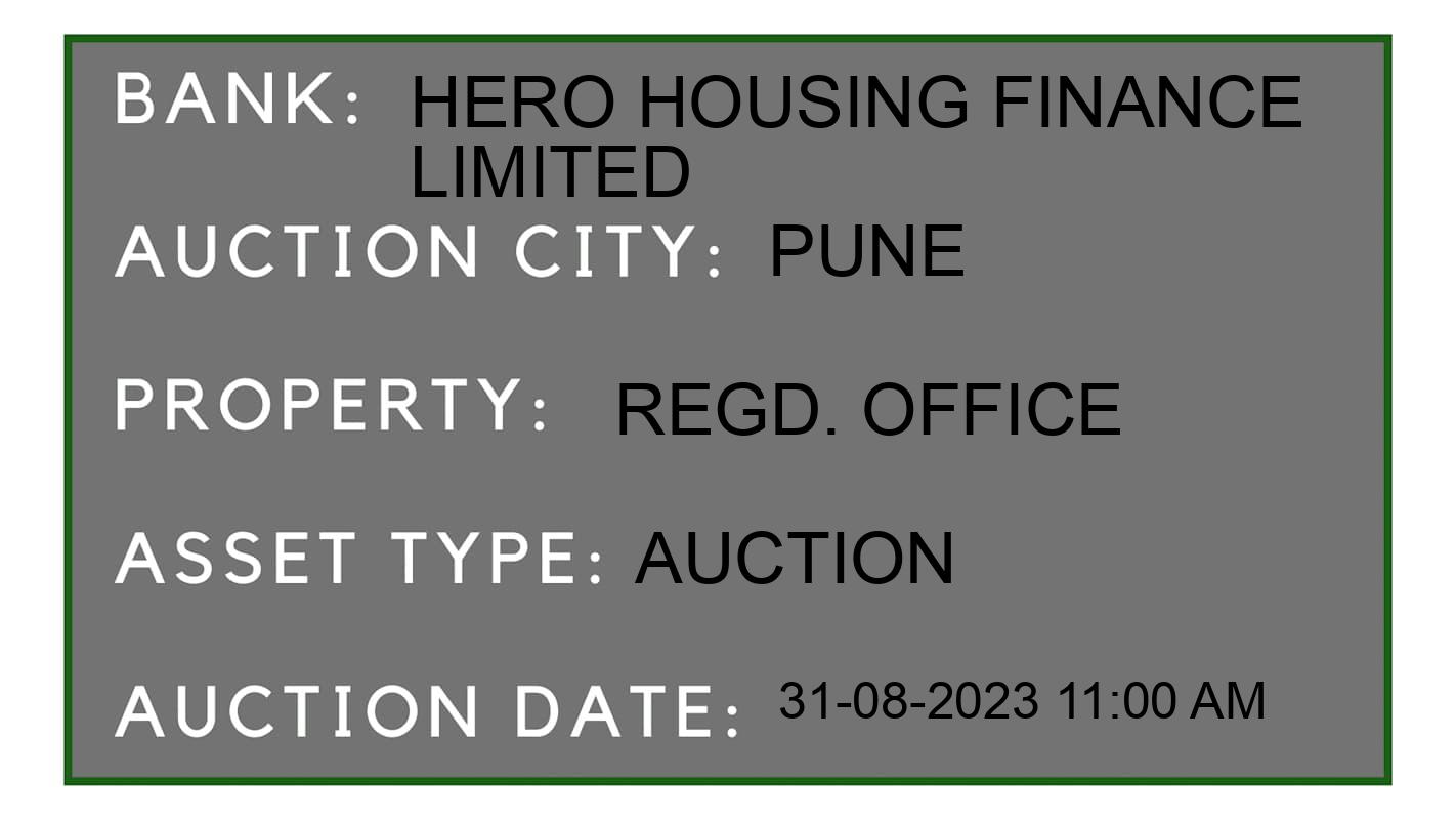 Auction Bank India - ID No: 172566 - Hero Housing Finance Limited Auction of 