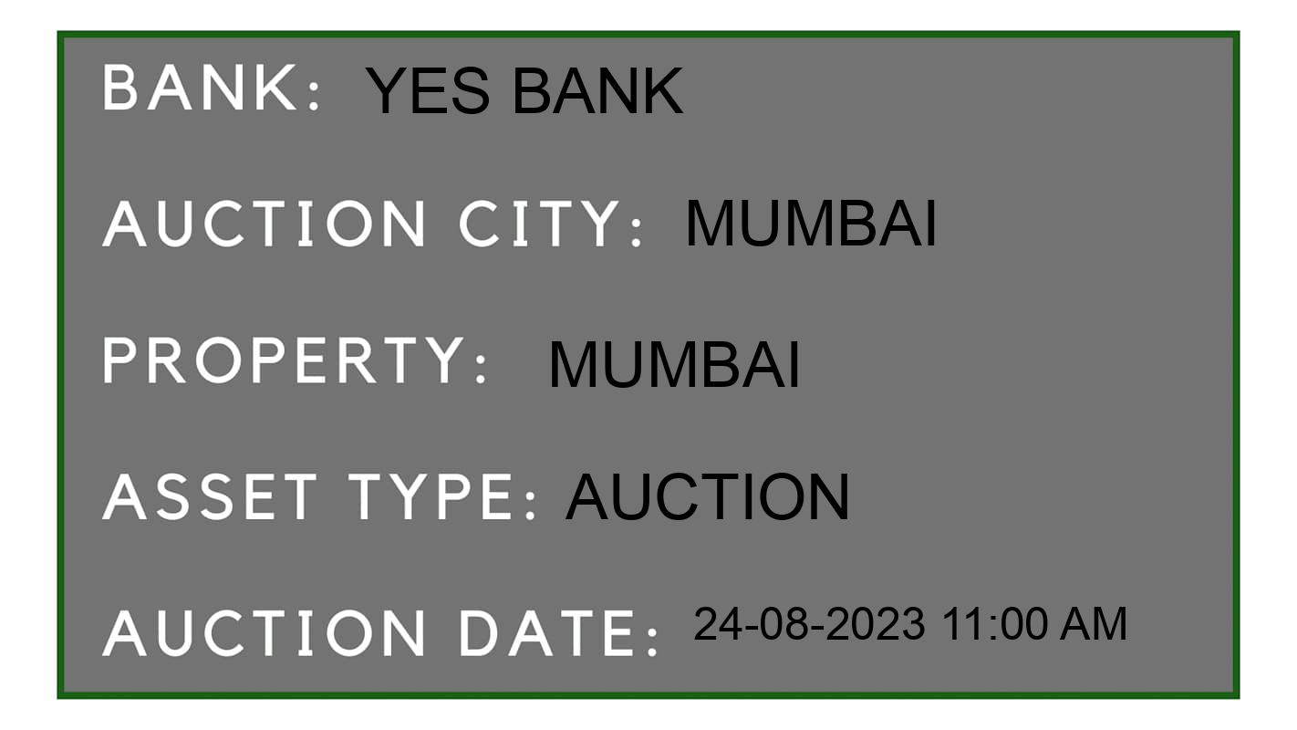 Auction Bank India - ID No: 172701 - Yes Bank Auction of 