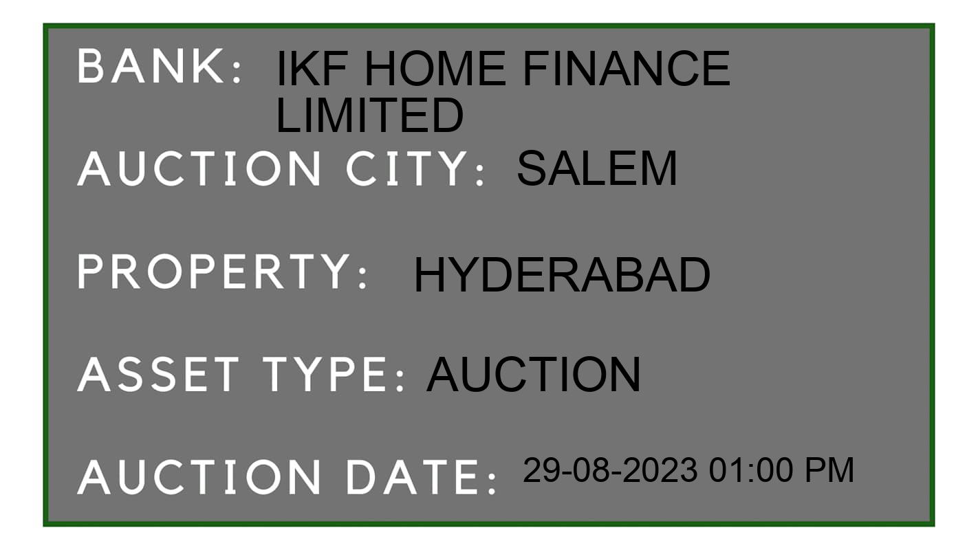 Auction Bank India - ID No: 172736 - IKF home finance limited Auction of 