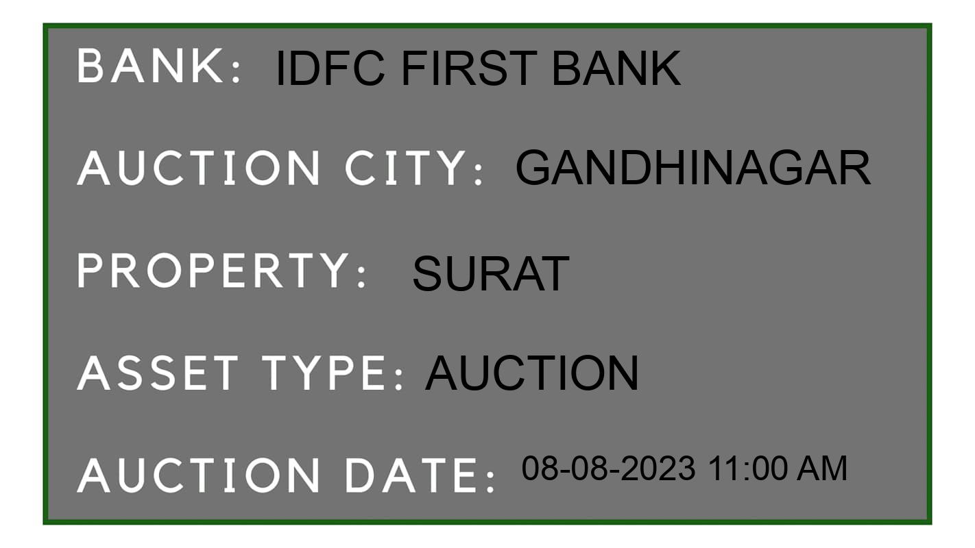 Auction Bank India - ID No: 173052 - IDFC First Bank Auction of 