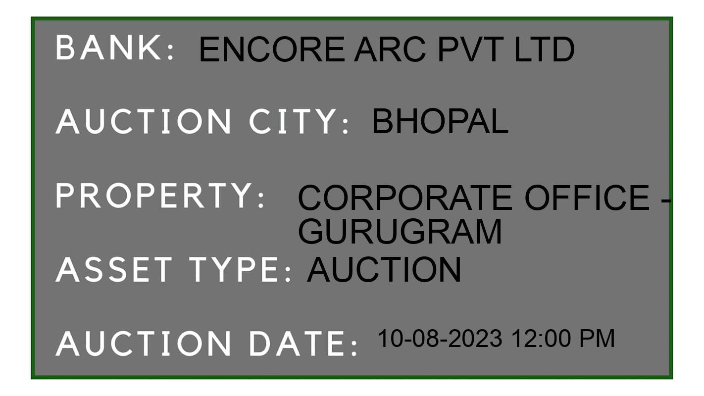 Auction Bank India - ID No: 173398 - Encore ARC Pvt Ltd Auction of 
