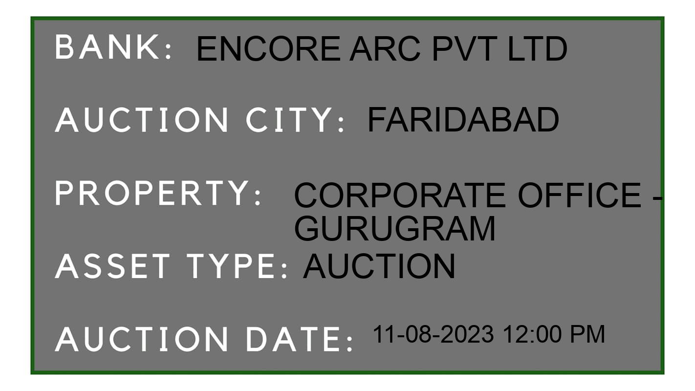 Auction Bank India - ID No: 173410 - Encore ARC Pvt Ltd Auction of 