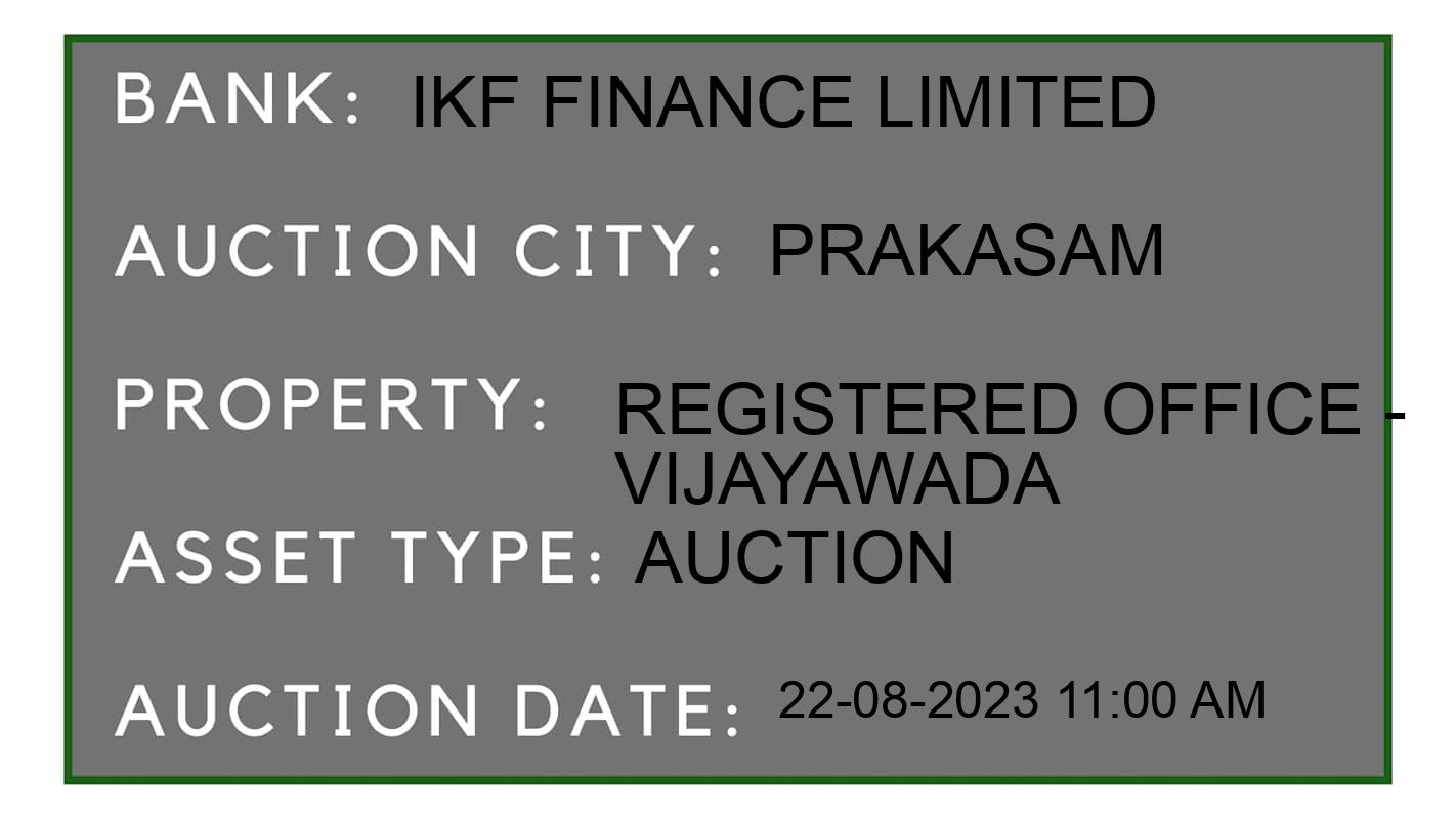 Auction Bank India - ID No: 173424 - IKF Finance Limited Auction of 