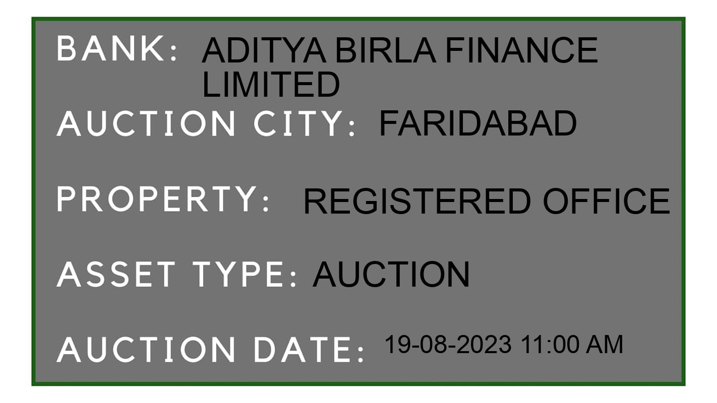 Auction Bank India - ID No: 173523 - Aditya Birla Finance Limited Auction of 
