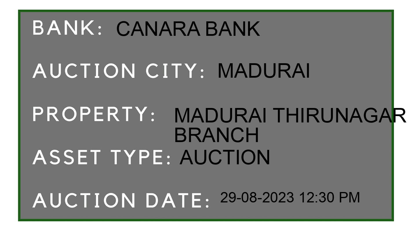 Auction Bank India - ID No: 173549 - Canara Bank Auction of 