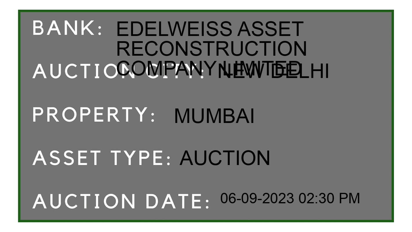 Auction Bank India - ID No: 173654 - Edelweiss Asset Reconstruction Company Limited Auction of 
