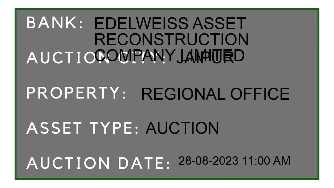 Auction Bank India - ID No: 173700 - Edelweiss Asset Reconstruction Company Limited Auction of 