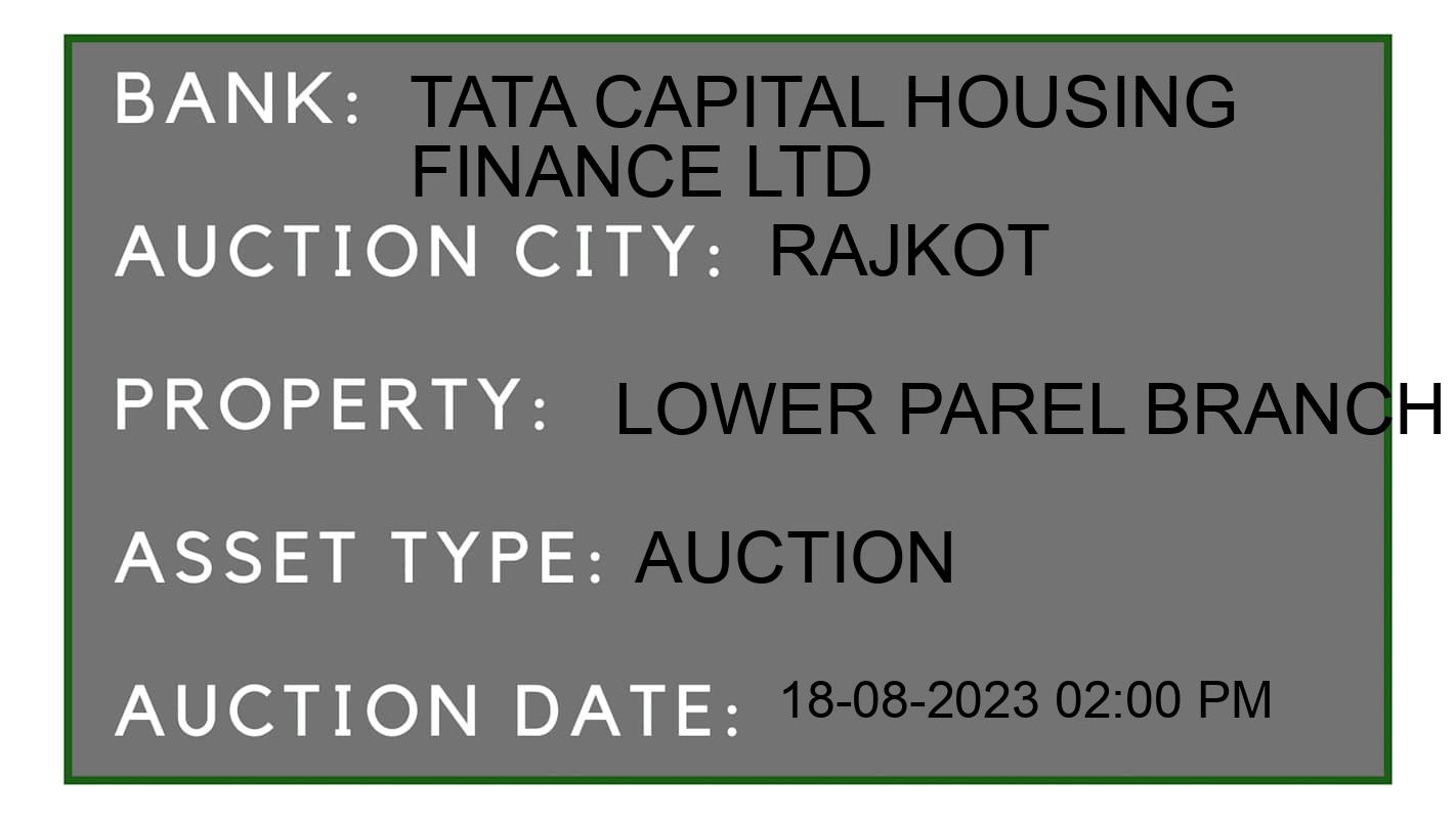 Auction Bank India - ID No: 173777 - Tata Capital Housing Finance Ltd Auction of 