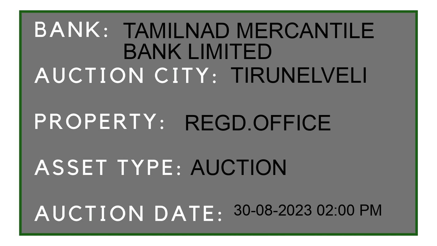 Auction Bank India - ID No: 173946 - Tamilnad Mercantile Bank Limited Auction of 