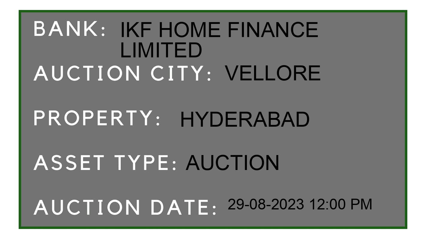 Auction Bank India - ID No: 174262 - IKF home finance limited Auction of 