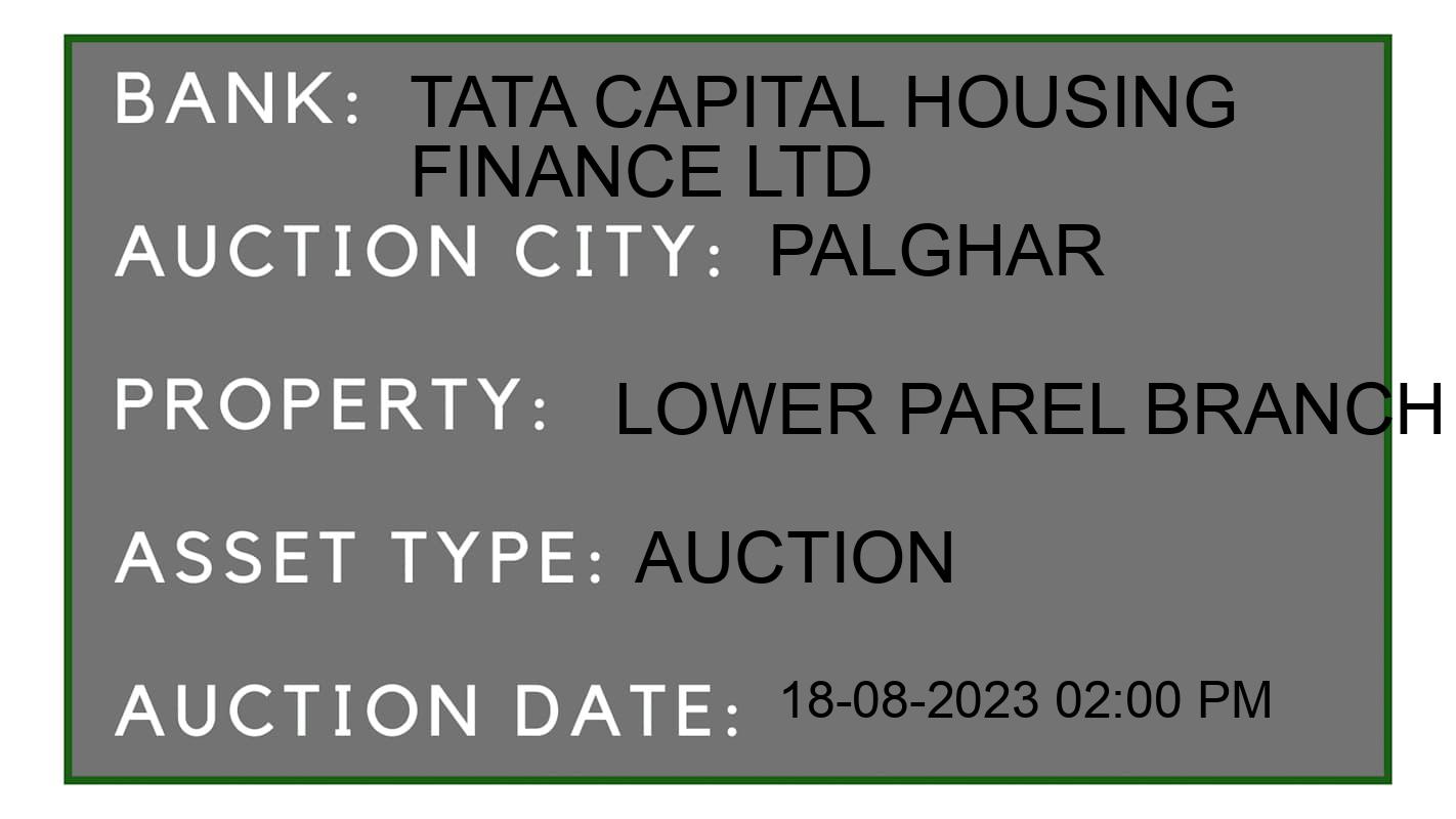 Auction Bank India - ID No: 174276 - Tata Capital Housing Finance Ltd Auction of 