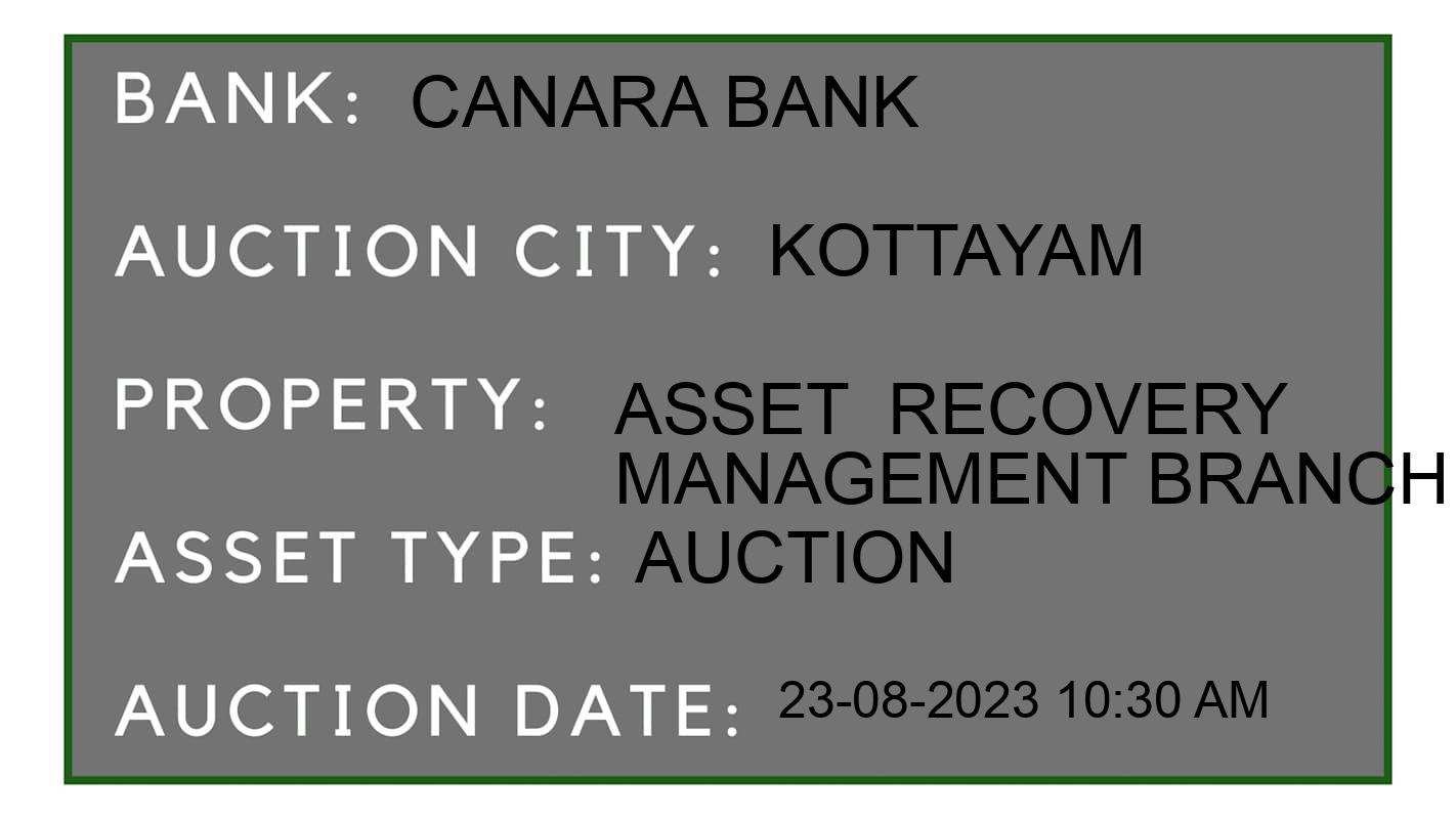 Auction Bank India - ID No: 174342 - Canara Bank Auction of 
