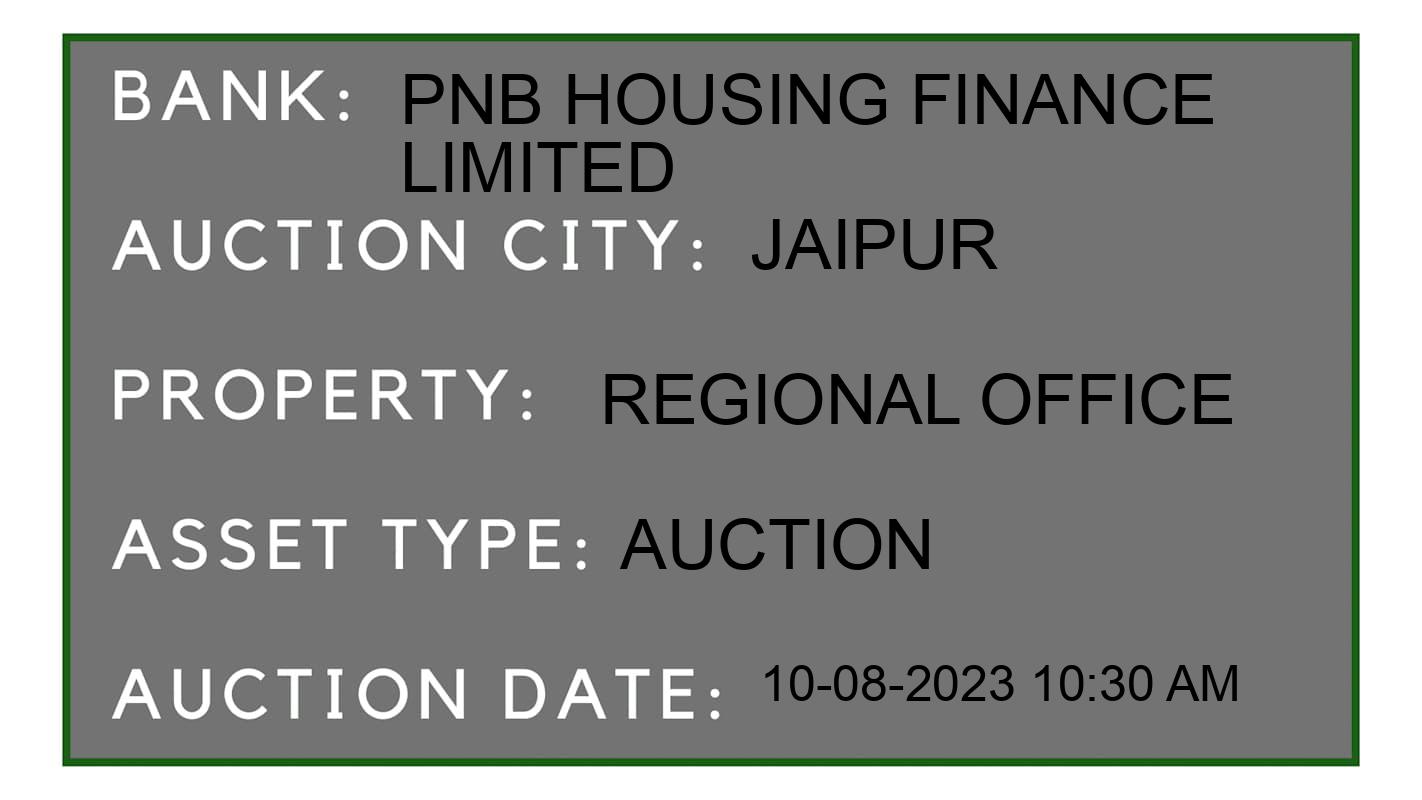 Auction Bank India - ID No: 174724 - PNB Housing Finance Limited Auction of 