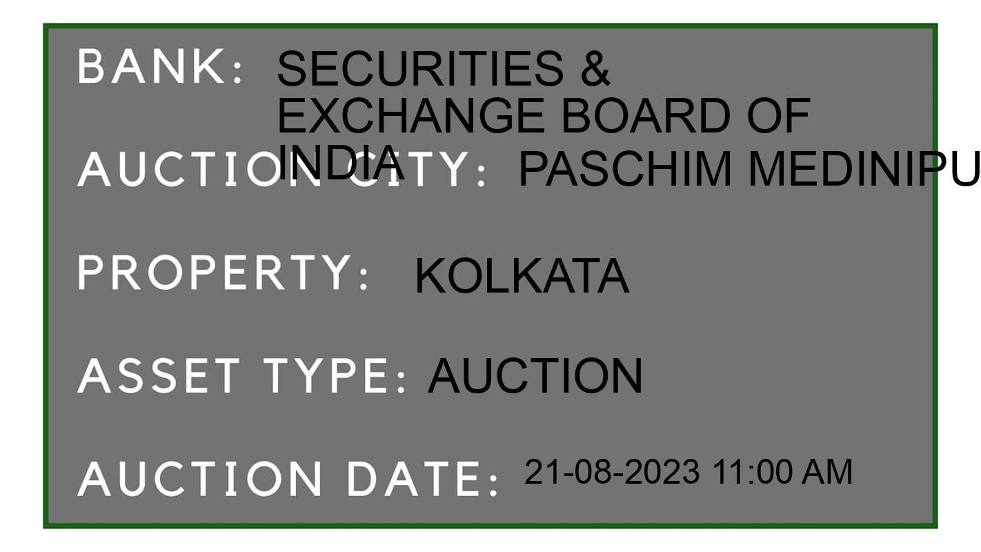 Auction Bank India - ID No: 174888 - Securities & Exchange Board of India Auction of 