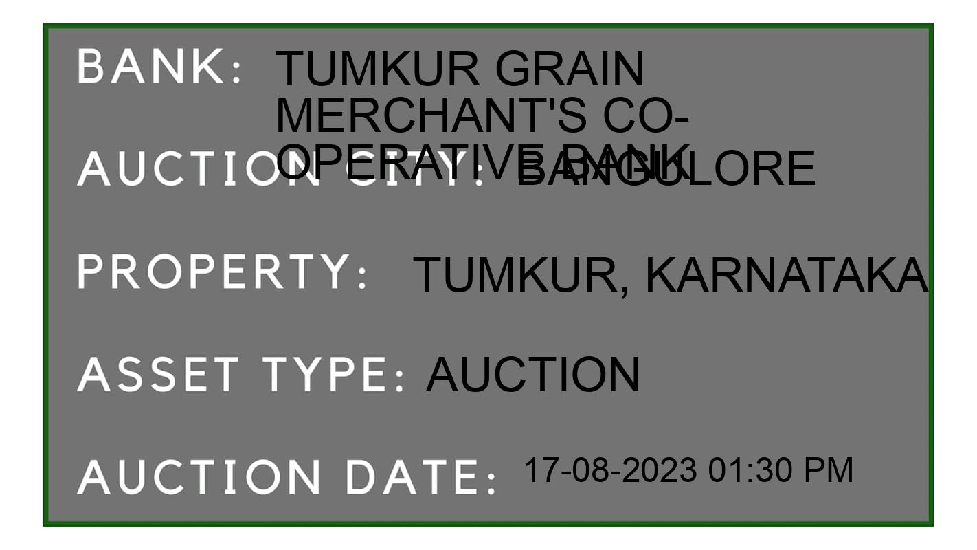 Auction Bank India - ID No: 174901 - Tumkur Grain Merchant's Co-operative Bank Auction of 
