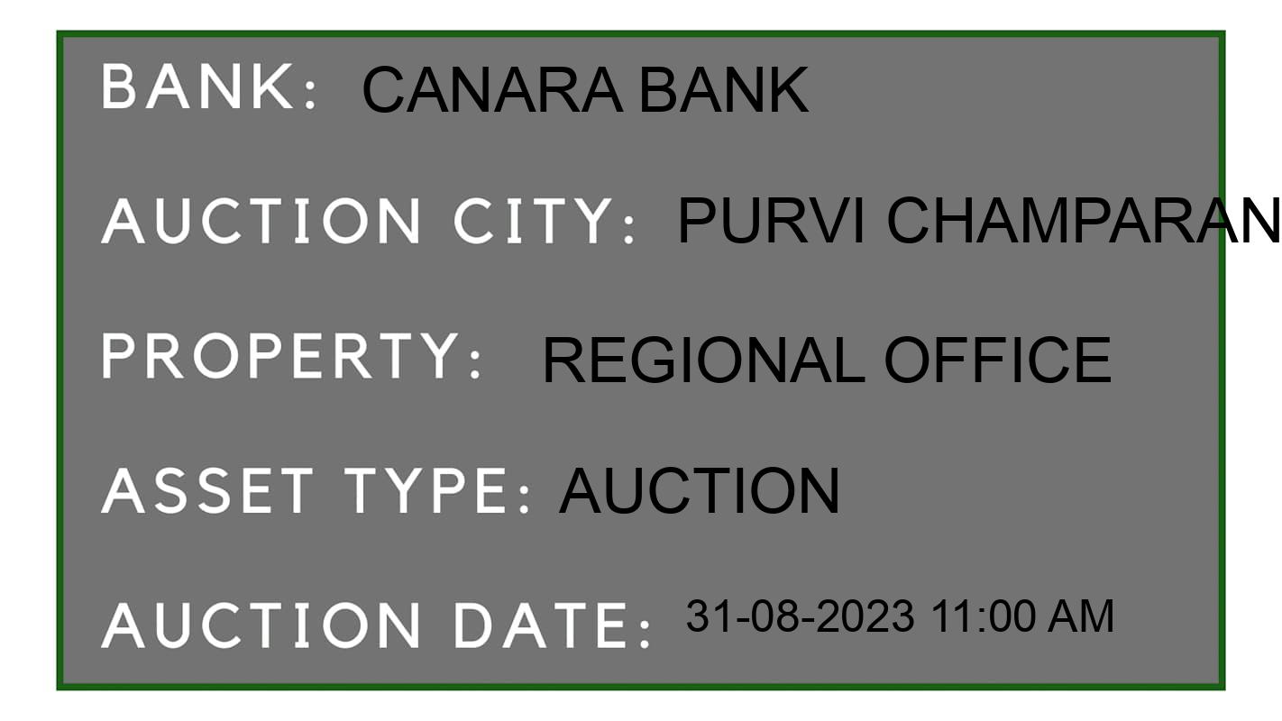 Auction Bank India - ID No: 175410 - Canara Bank Auction of Canara Bank Auctions for Plot in Motihari, Purvi Champaran