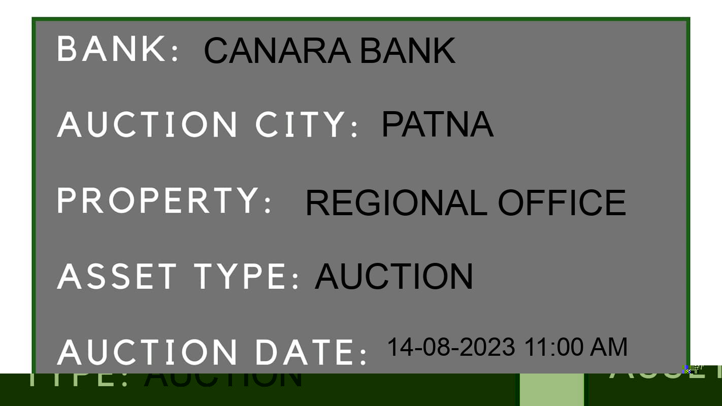 Auction Bank India - ID No: 175665 - Canara Bank Auction of Canara Bank Auctions for Plot in Siwan, Patna