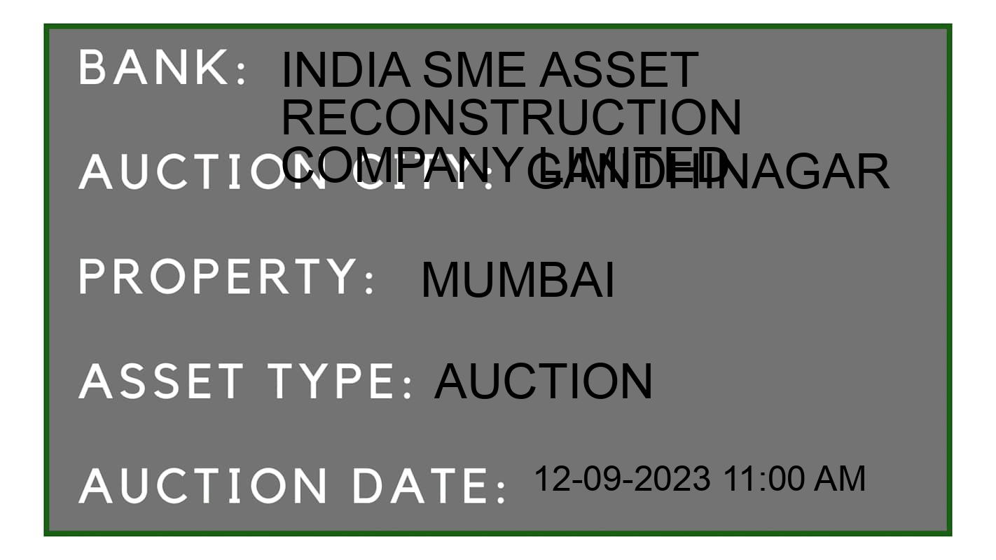 Auction Bank India - ID No: 175843 - India SME Asset Reconstruction Company Limited Auction of India SME Asset Reconstruction Company Limited Auctions for Land And Building in Gandhinagar, Gandhinagar