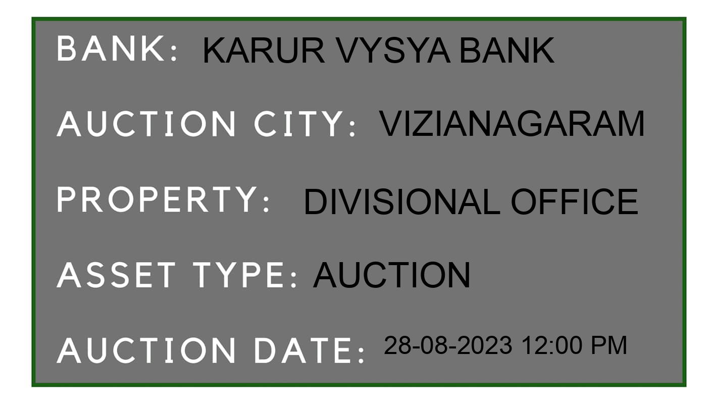 Auction Bank India - ID No: 175865 - Karur Vysya Bank Auction of Karur Vysya Bank Auctions for Plot in Rajam, Vizianagaram