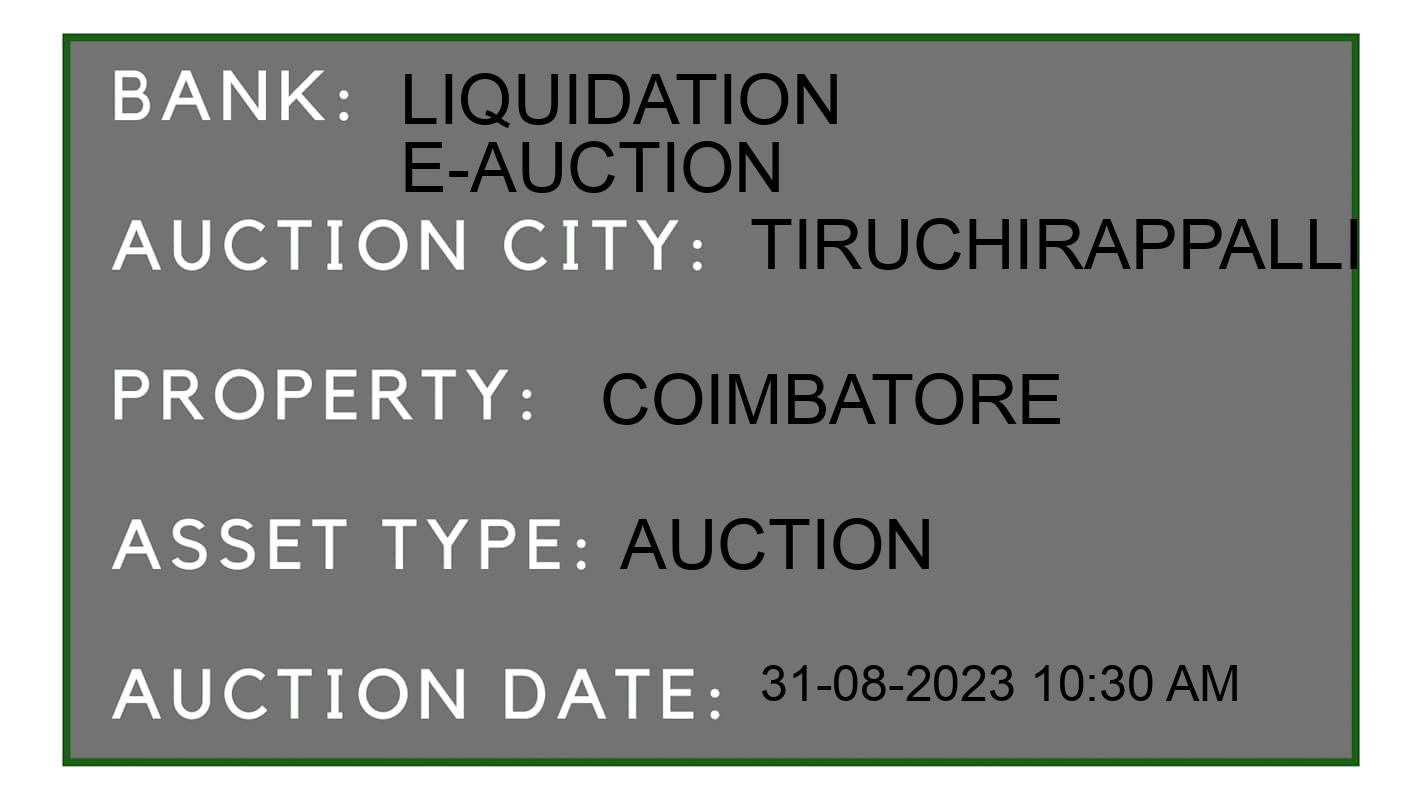 Auction Bank India - ID No: 175868 - Liquidation E-Auction Auction of Liquidation E-Auction Auctions for Factory Land & Building in Thuvakudi, Tiruchirappalli