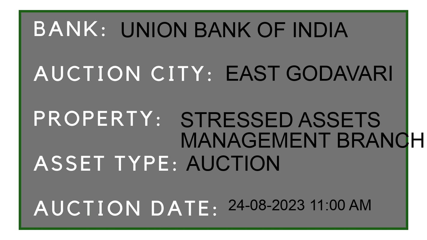 Auction Bank India - ID No: 176223 - Union Bank of India Auction of Union Bank of India Auctions for Land And Building in Biccavole, East Godavari