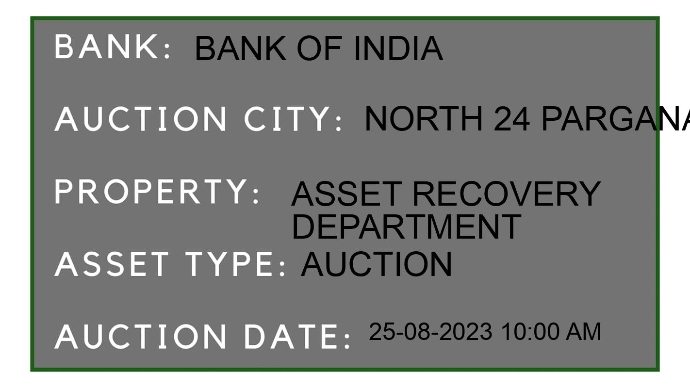 Auction Bank India - ID No: 176261 - Bank of India Auction of Bank of India Auctions for Residential Flat in Bizpore, North 24 Parganas