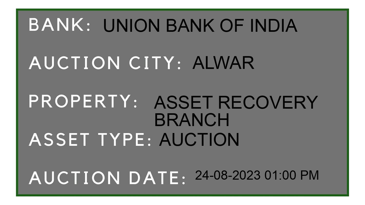 Auction Bank India - ID No: 176441 - Union Bank of India Auction of Union Bank of India Auctions for Commercial Shop in Behror, Alwar